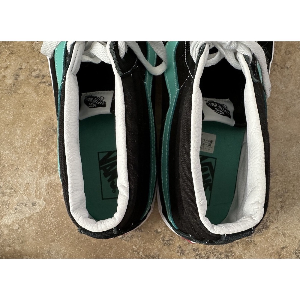 Vans Skate Mid Classic Sport Black Waterfall Green shoes size Men 13 - Picture 4 of 7
